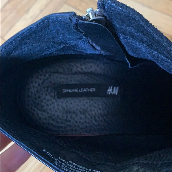 H&M Luxury Line Black Leather Booties - Picture 5 of 5